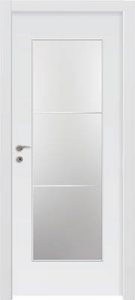 דלתות פנים - צוהר יפני מחולק ל-3 לבן